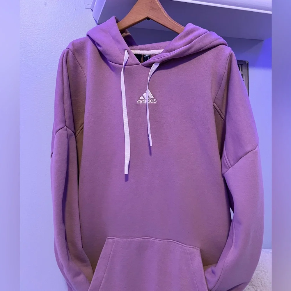 Dust pink Adidas hoodie - Picture 4 of 8